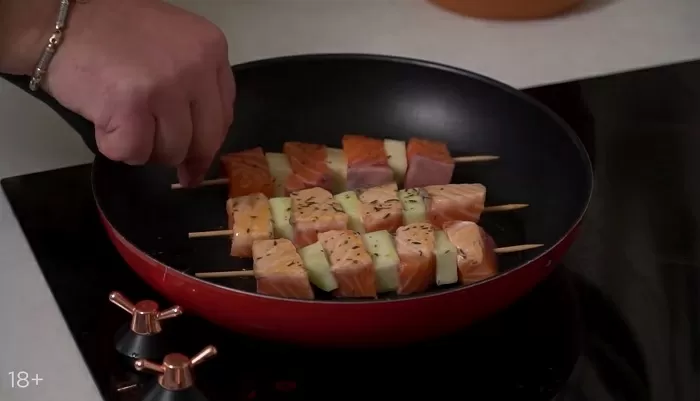 Шашлычки из семги - рецепт от Константина Ивлева