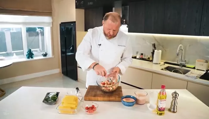 Каннеллони с креветками - рецепт от Константина Ивлева