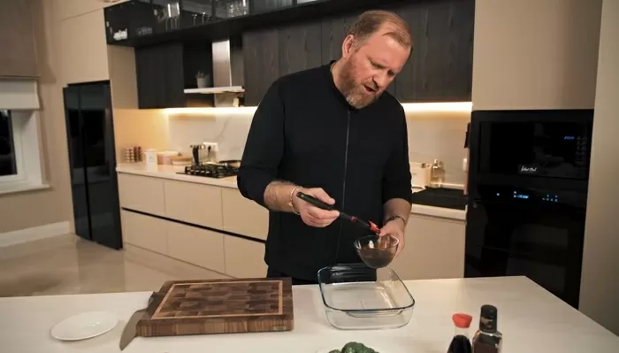 Форель в соусе терияки с овощами - рецепт от Константина Ивлева