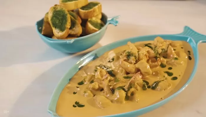 Креветки в сливочно-соевом соусе - рецепт от Константина Ивлева