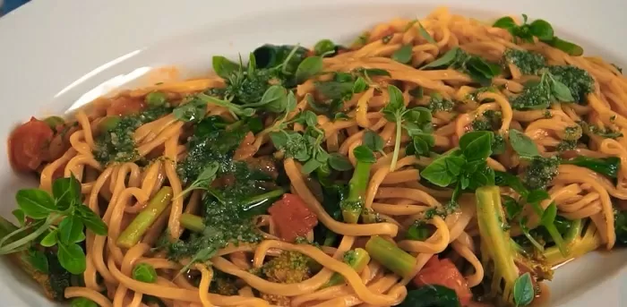 Паста с овощами - рецепт от Константина Ивлева