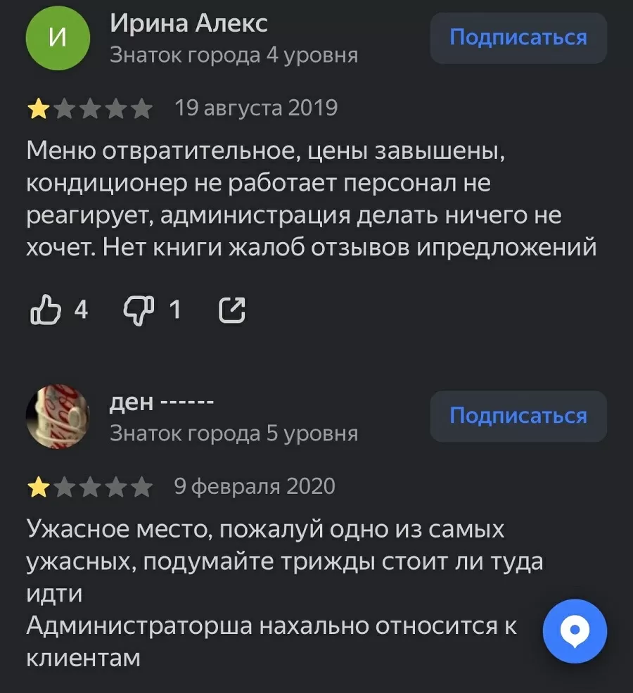 А что с заведением Лес стало после программы?