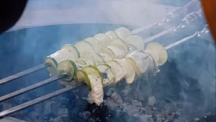 Шашлык из зубатки - рецепт от Константина Ивлева