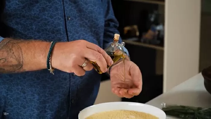 Кускус с баклажанами - рецепт от Константина Ивлева