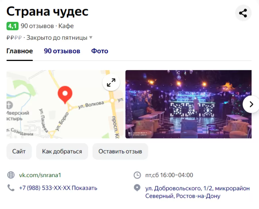 А что с заведением Страна Чудес стало после программы?