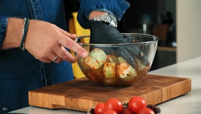 Шашлык из овощей  - рецепт от Константина Ивлева