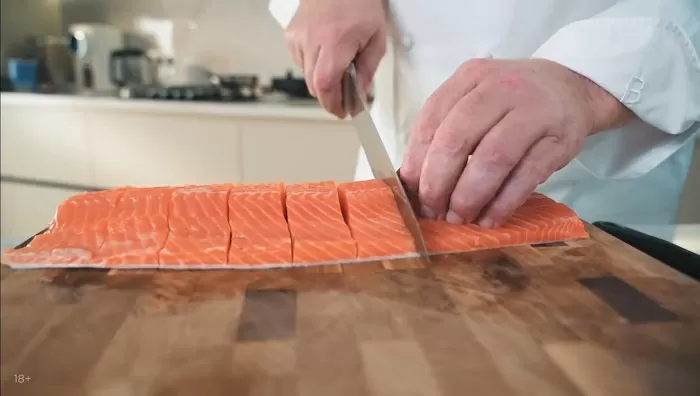 Форель с беконом и фасолью - рецепт от Константина Ивлева