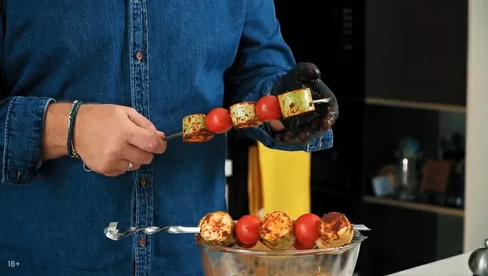 Шашлык из овощей  - рецепт от Константина Ивлева