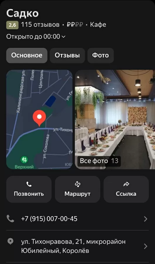 А что с заведением Садко стало после программы?