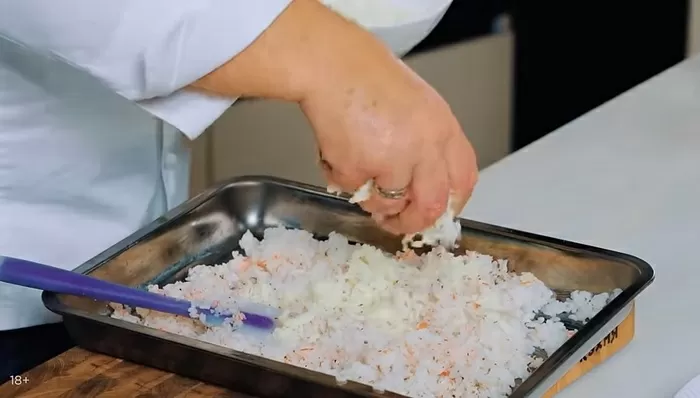 Крокеты с рисом и крабом - рецепт от Константина Ивлева