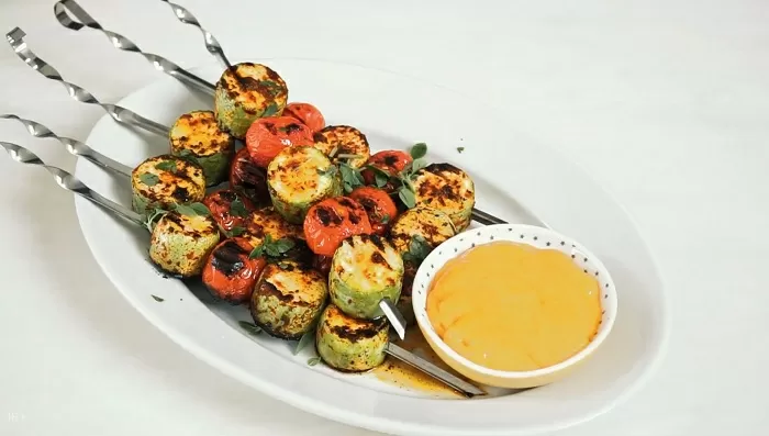 Шашлык из овощей  - рецепт от Константина Ивлева