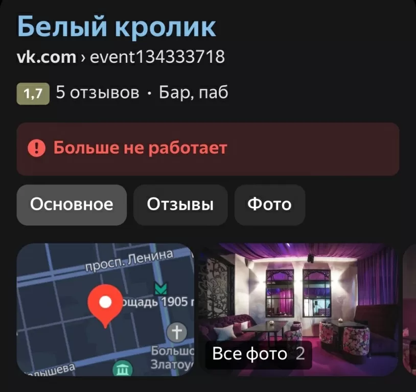А что с заведением Эликсир стало после программы?