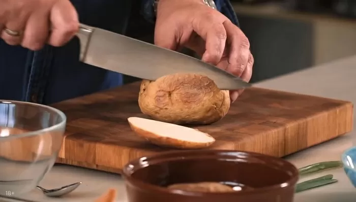 Картошка с фасолью - рецепт от Константина Ивлева