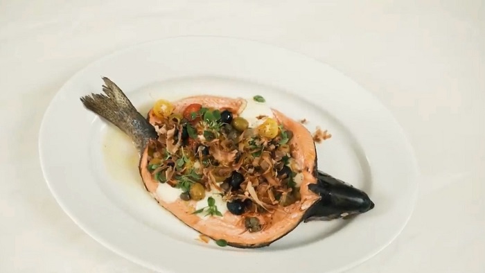 Форель в стиле "пицца" - рецепт от Константина Ивлева