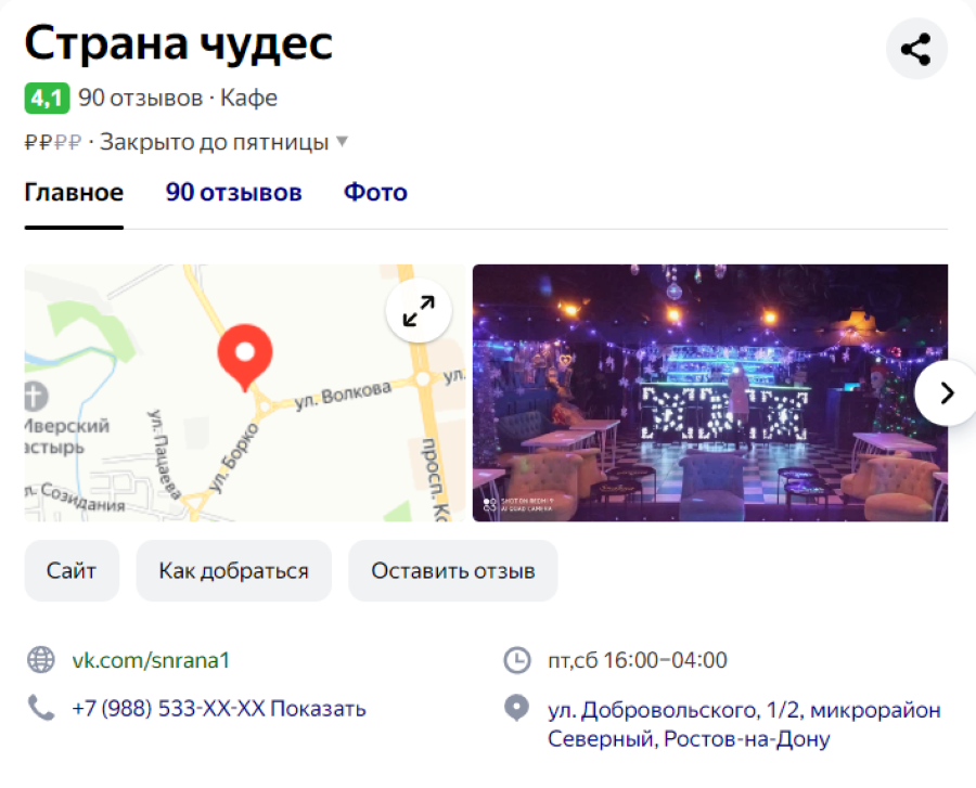 А что с заведением Страна Чудес стало после программы?