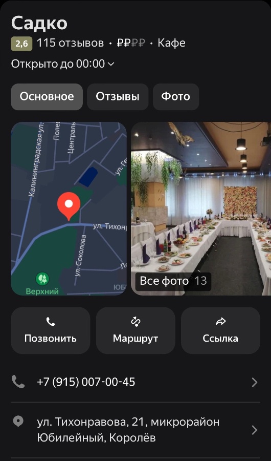 А что с заведением Садко стало после программы?