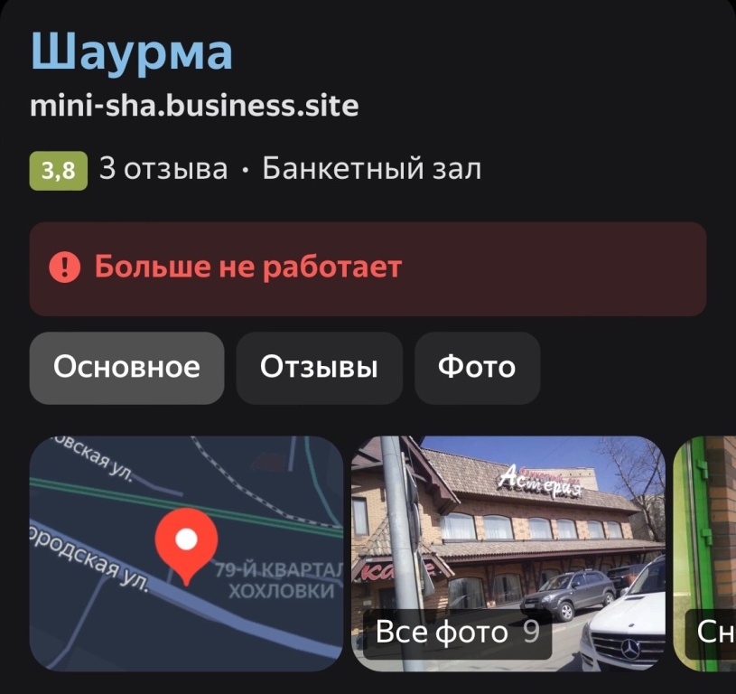 А что с заведением Астерия стало после программы?