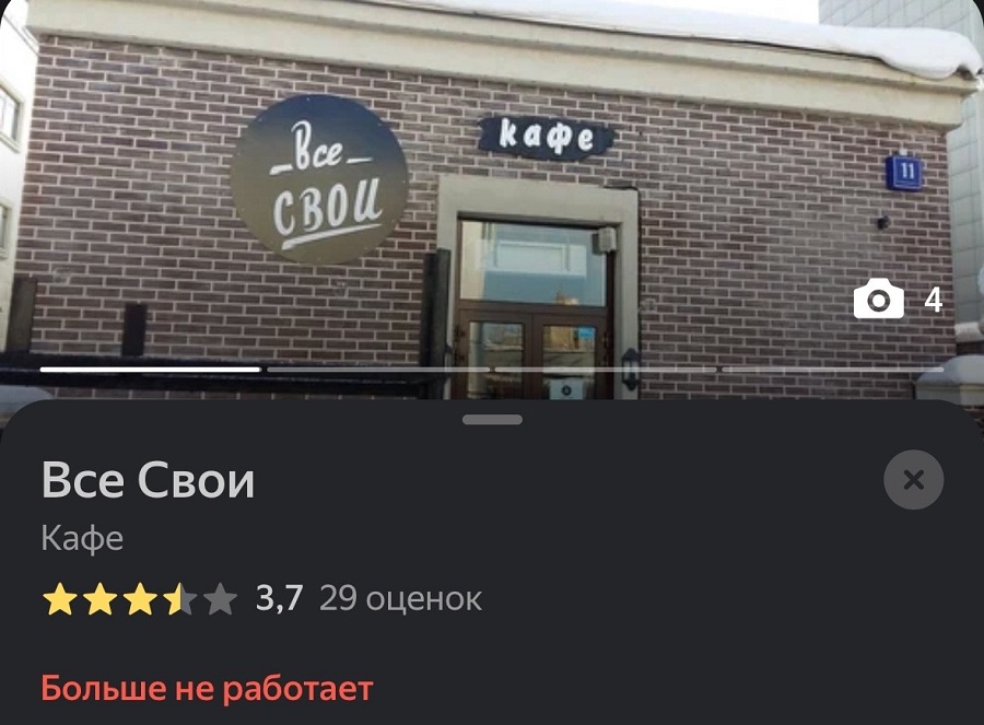 А что с заведением Все свои стало после программы?