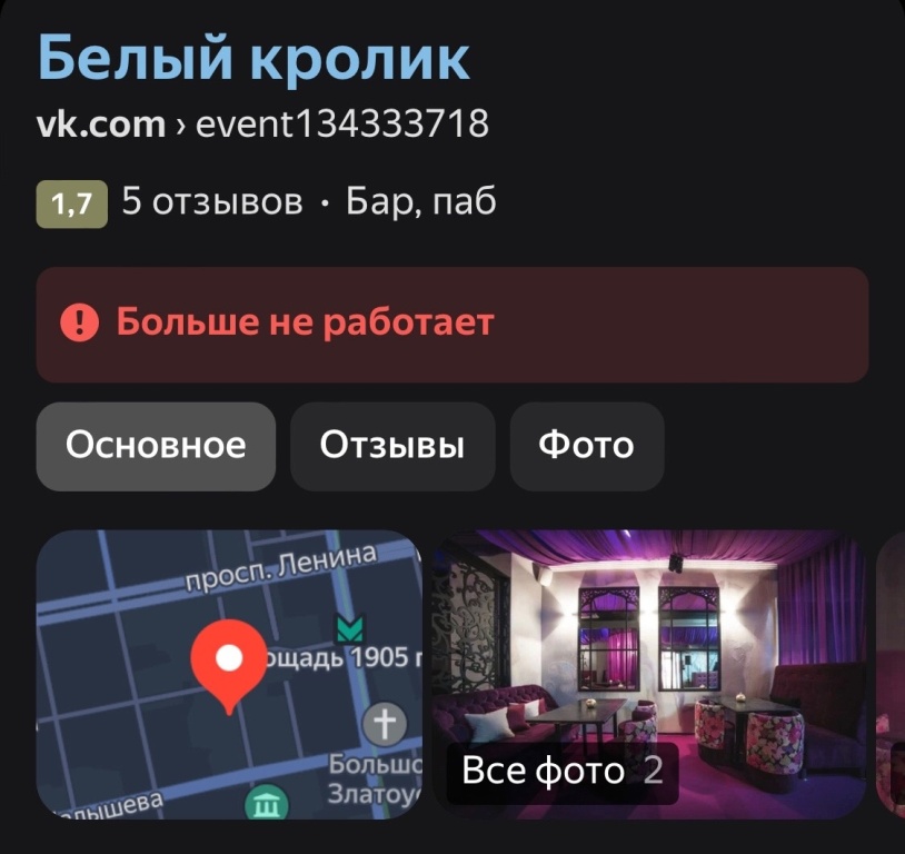 А что с заведением Эликсир стало после программы?